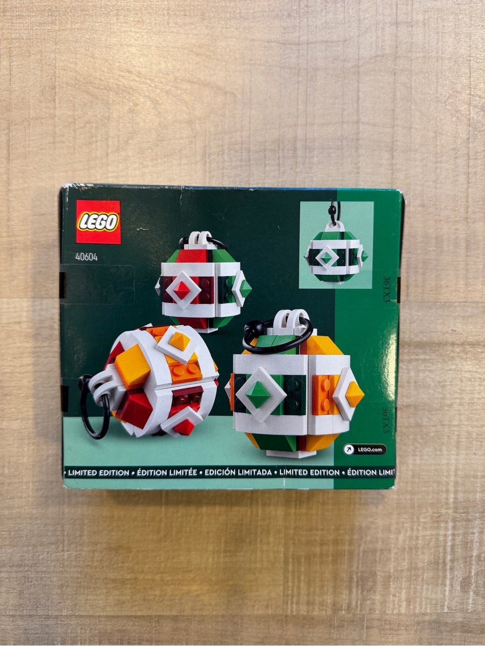 NEW Limited Edition Christmas Lego Ornament Set